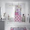 Princess & Diamond Print Shower Curtain - 70"x83"
