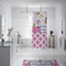 Princess & Diamond Print Shower Curtain - Custom Size
