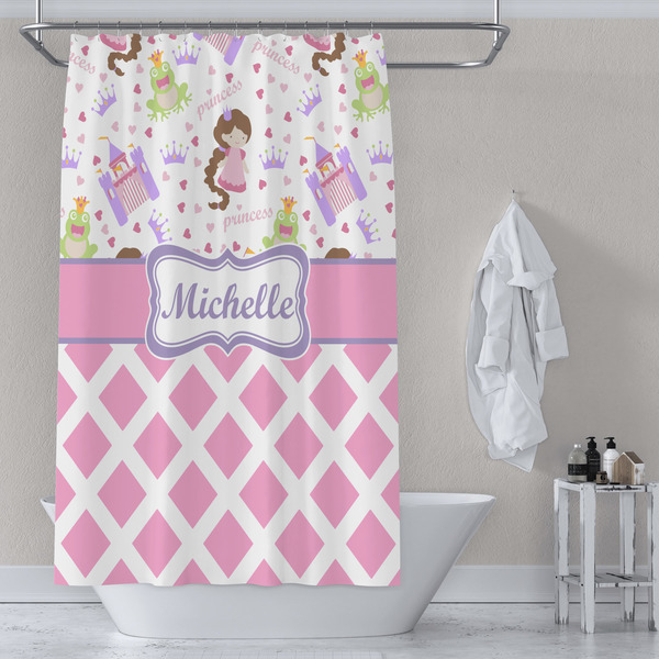 Princess & Diamond Print Shower Curtain Lifestyle