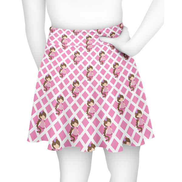 Princess & Diamond Print Skater Skirt - Back
