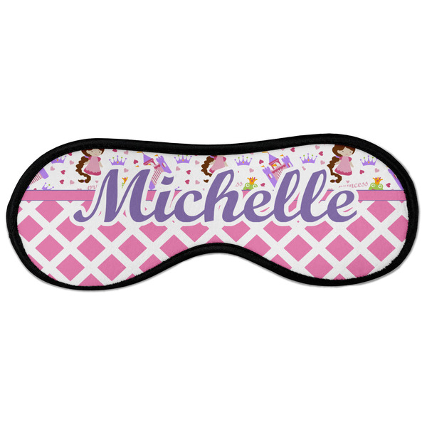 Custom Princess & Diamond Print Sleeping Eye Masks - Large (Personalized)