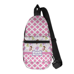 Princess & Diamond Print Sling Bag (Personalized)
