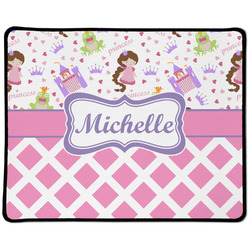Princess & Diamond Print Large Gaming Mouse Pad - 12.5" x 10" (Personalized)