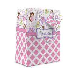 Princess & Diamond Print Small Gift Bag (Personalized)