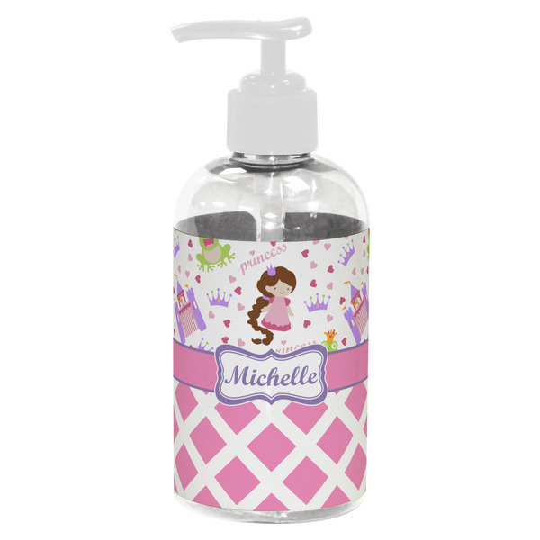 Princess & Diamond Print Small Liquid Dispenser (8 oz) - White