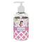 Princess & Diamond Print Plastic Soap / Lotion Dispenser (8 oz - Small - White) (Personalized)