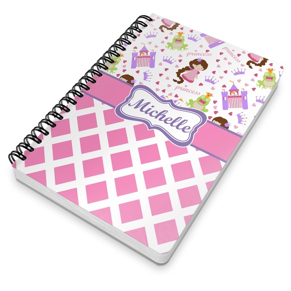 Princess & Diamond Print Spiral Journal 7 x 10 - Main