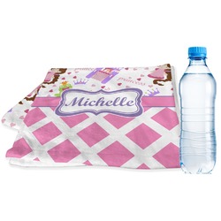 Princess & Diamond Print Sports & Fitness Towel (Personalized)