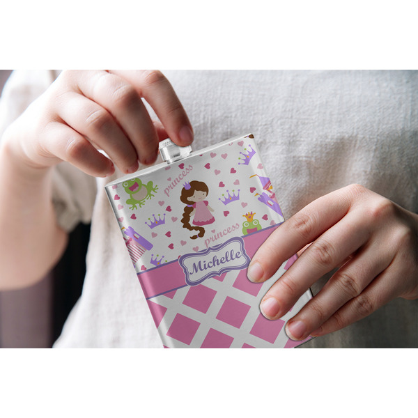 Princess & Diamond Print Stainless Steel Flask - LIFESTYLE 1