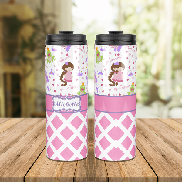 Princess & Diamond Print Stainless Steel Tumbler - Lifestyle