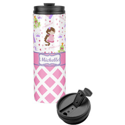 Princess & Diamond Print Stainless Steel Skinny Tumbler (Personalized)