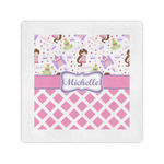 Princess & Diamond Print Standard Cocktail Napkins (Personalized)