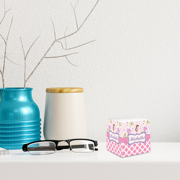 Princess & Diamond Print Sticky Note Cube - LIFESTYLE