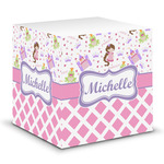 Princess & Diamond Print Sticky Note Cube (Personalized)