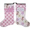 Princess & Diamond Print Holiday Stocking - Double-Sided - Neoprene (Personalized)