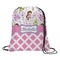 Princess & Diamond Print Drawstring Backpack
