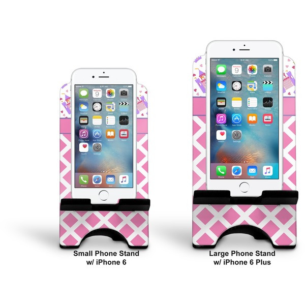 Princess & Diamond Print Stylized Phone Stand - Comparison