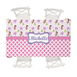 Princess & Diamond Print Tablecloth - 58"x102" (Personalized)