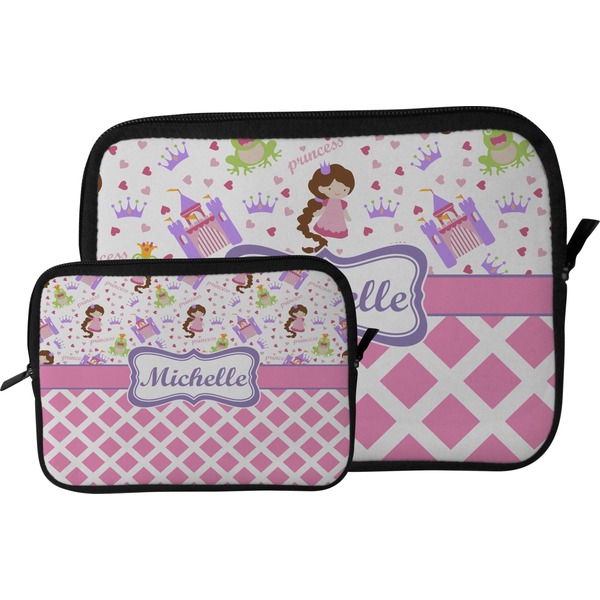 Princess & Diamond Print Tablet Sleeve (Size Comparison)