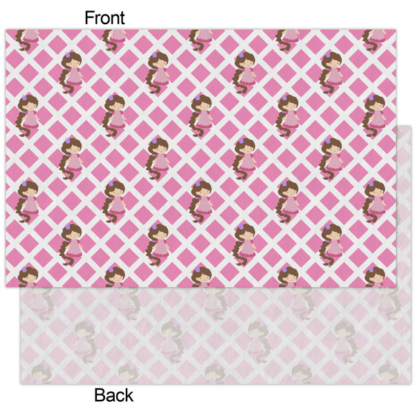 Princess & Diamond Print Tissue Paper - Heavyweight - XL - Front & Back