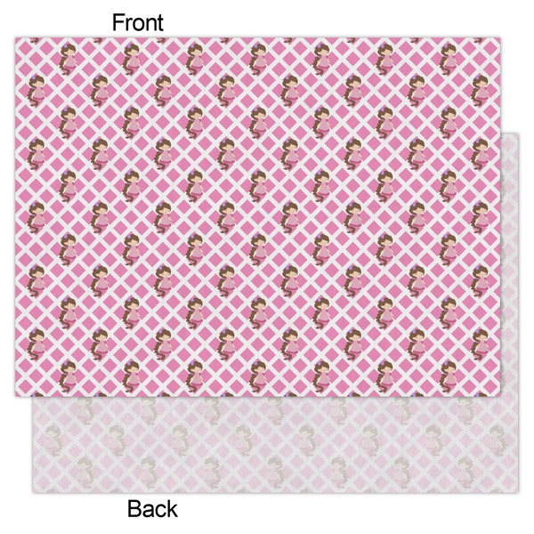 Princess & Diamond Print Tissue Paper - Lightweight - Large - Front & Back