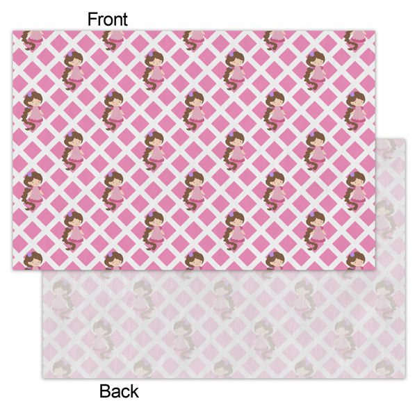 Princess & Diamond Print Tissue Paper - Lightweight - Small - Front & Back