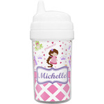Princess & Diamond Print Toddler Sippy Cup (Personalized)