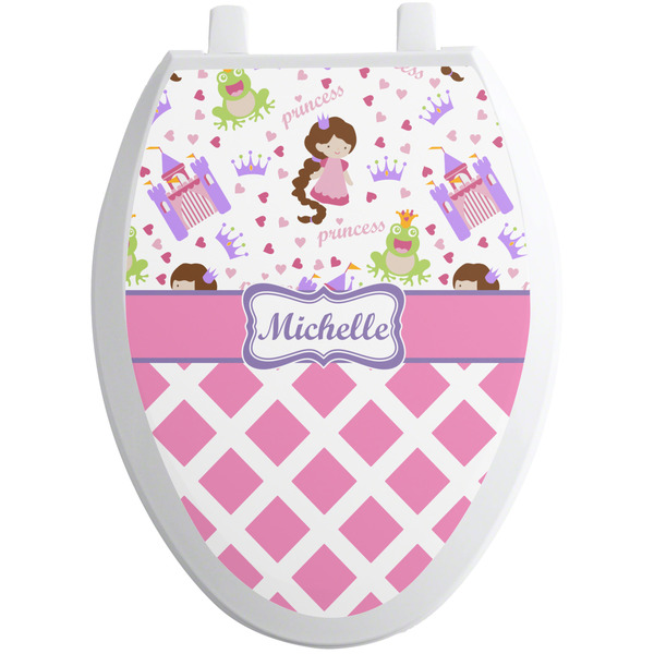 Princess & Diamond Print Toilet Seat Decals