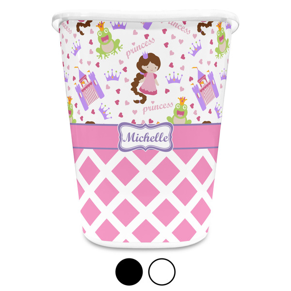 Princess & Diamond Print Custom Waste Basket