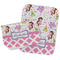 Princess & Diamond Print Burp Cloths - Fleece - Set of 2 w/ Name or Text