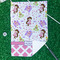 Princess & Diamond Print Waffle Weave Golf Towel - In Context