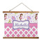 Princess & Diamond Print Wall Hanging Tapestry - Wide (Personalized)