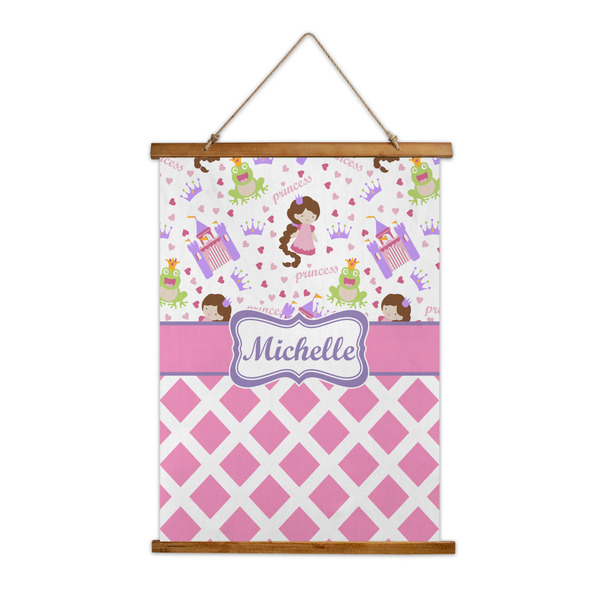 Custom Princess & Diamond Print Wall Hanging Tapestry (Personalized)