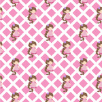 Princess & Diamond Print Wallpaper & Surface Covering (Water Activated 24"x 24" Sample)