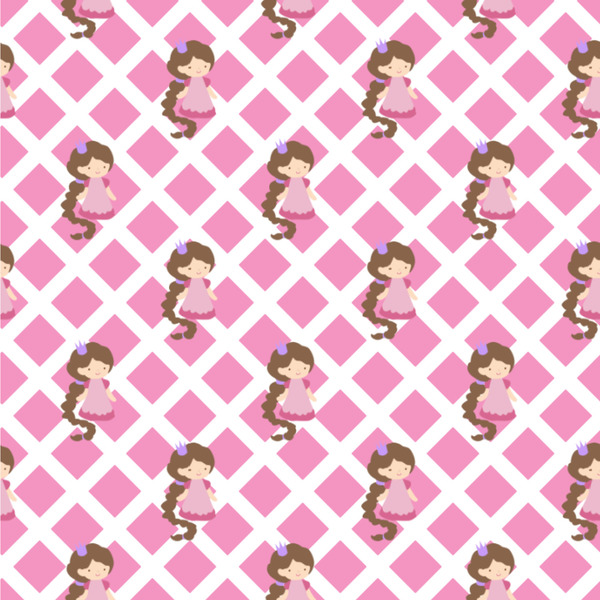 Custom Princess & Diamond Print Wallpaper & Surface Covering (Water Activated 24"x 24" Sample)