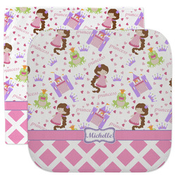 Princess & Diamond Print Facecloth / Wash Cloth (Personalized)