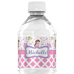 Princess & Diamond Print Water Bottle Labels - Custom Sized (Personalized)