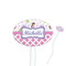 Princess & Diamond Print Oval Plastic Stir Sticks (Personalized)