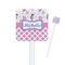 Princess & Diamond Print Square Plastic Stir Sticks (Personalized)