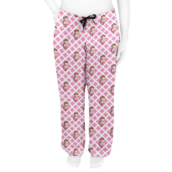 Princess & Diamond Print Women's Pj on model - Front