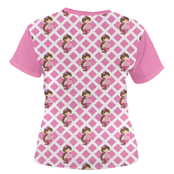 Princess & Diamond Print Women's T-shirt Back