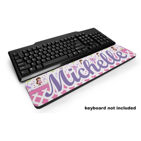 Custom Princess & Diamond Print Keyboard Wrist Rest (Personalized)
