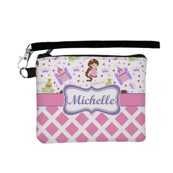 Custom Princess & Diamond Print Wristlet ID Case w/ Name or Text