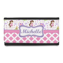 Princess & Diamond Print Leatherette Ladies Wallet (Personalized)