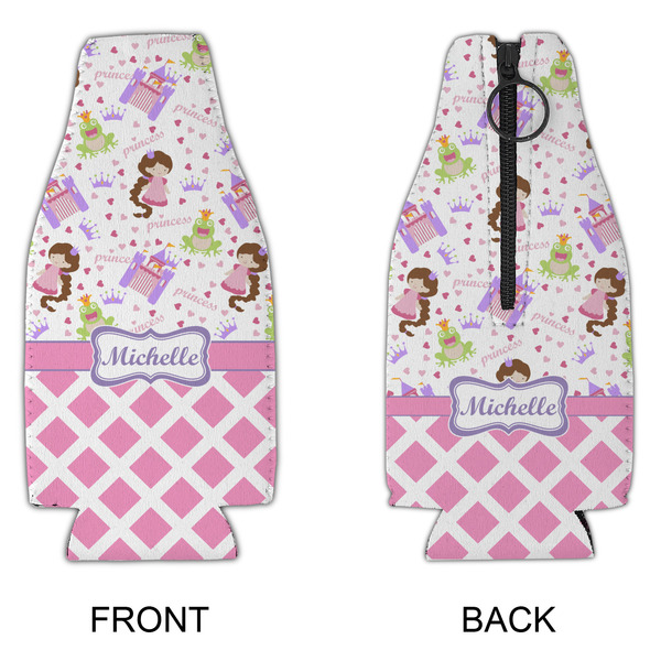 Princess & Diamond Print Zipper Bottle Cooler - APPROVAL