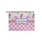 Princess & Diamond Print Zipper Pouch - Small - 8.5"x6" (Personalized)
