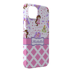 Princess & Diamond Print iPhone Case - Plastic - iPhone 14 Plus (Personalized)