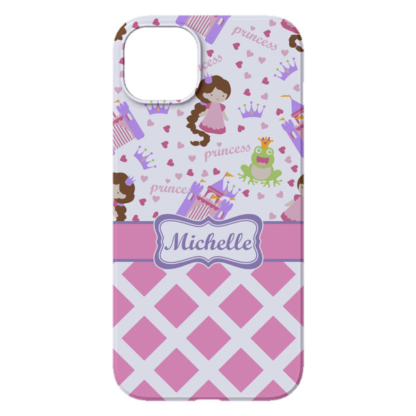Princess & Diamond Print iPhone 14 Plus Case - Back