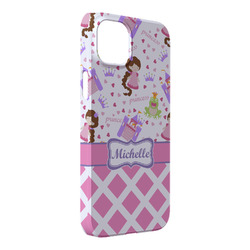 Princess & Diamond Print iPhone Case - Plastic - iPhone 14 Pro Max (Personalized)