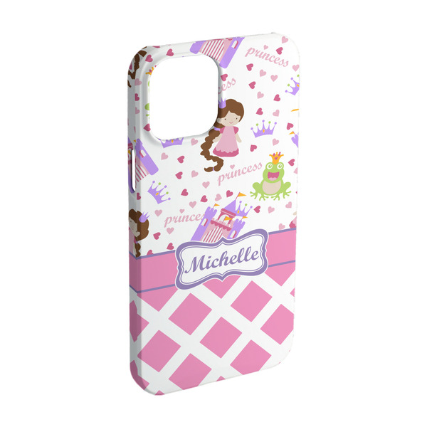 Custom Princess & Diamond Print iPhone Case - Plastic - iPhone 15 (Personalized)
